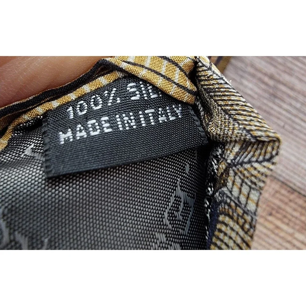VTG M.C. ESCHER 100% SILK TIE ITALY FROM 1947's ANOTHER WORLD II 